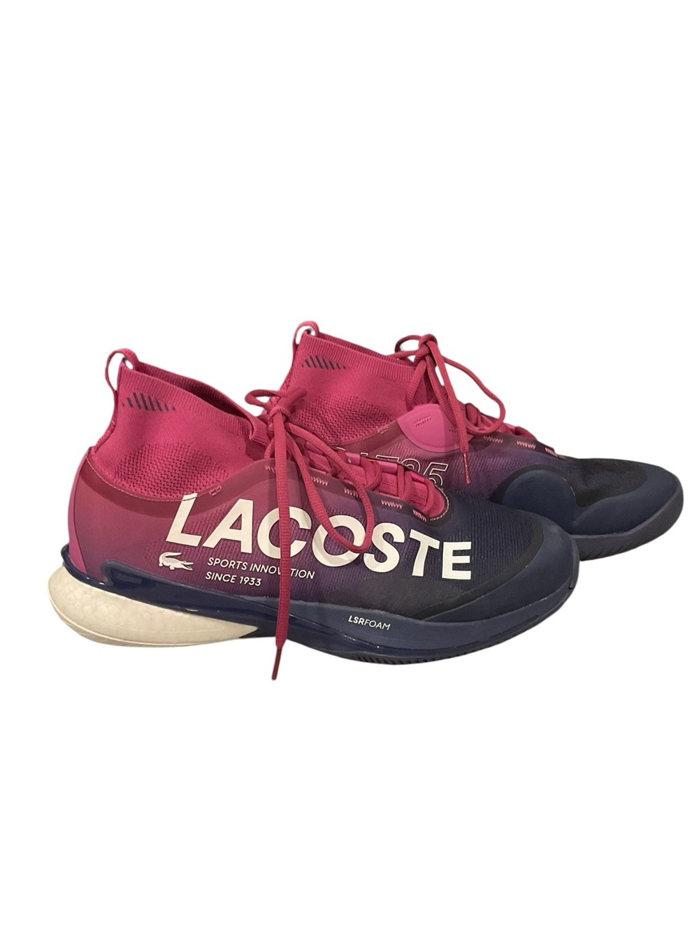 Lacoste Women's Ag-Lt25 Purple and Navy Sport Sneakers